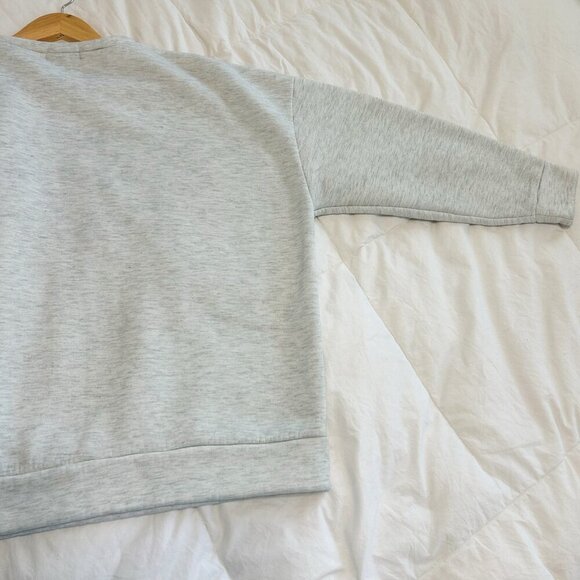 SHEIN Gray Texas Graphic Sweatshirt Women’s Medium USA Flag Pullover Crewneck - Picture 6 of 7